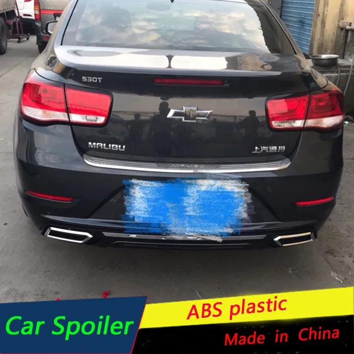 

For Chevrolet Malibu Rear Bumper Diffuser Protector For Malibu 2016 2017 2018 Body kit bumper Rear Front shovel lip rear spoiler