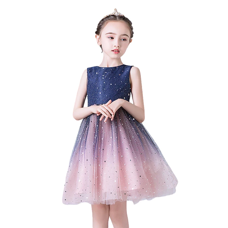 

Summer Girls Dresses Kids Elegant Party Princess Dress Girl Sleeveless Dress Children Clothes Teenage Costume For Girls 4-14Year