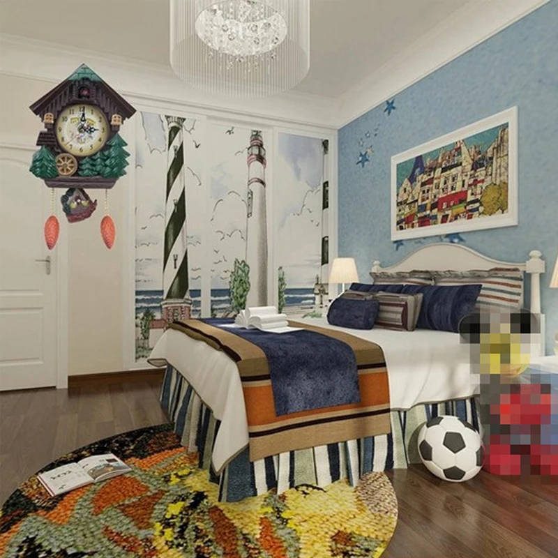 Часы Cuckoo настенные часы для гостиной винтажные часы-будильник с птицей