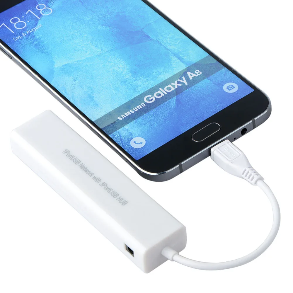 Адаптер USB Ethernet с 3 портами хаб 2 0 на сетевую карту Rj45 Lan для Macbook pro Mac адаптер RJ45