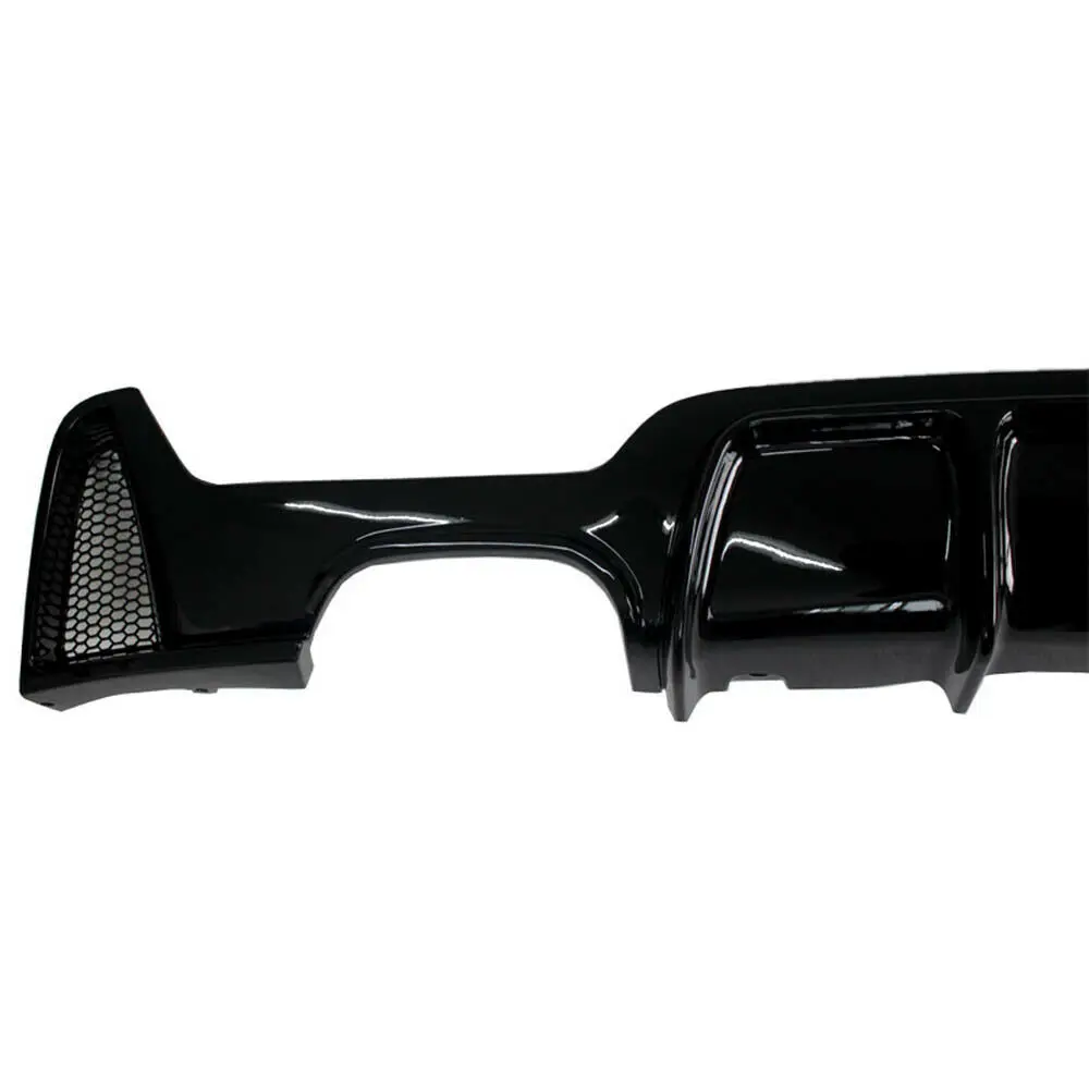 Задний бампер диффузор для губ Twin выхлопная труба BMW серий 4 F32 2014 2015 2016 глянцевый