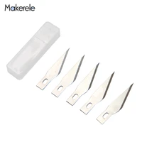 5pcs blades for wood carving tools engraving craft sculpture knife scalpel cutting tool pcb repair