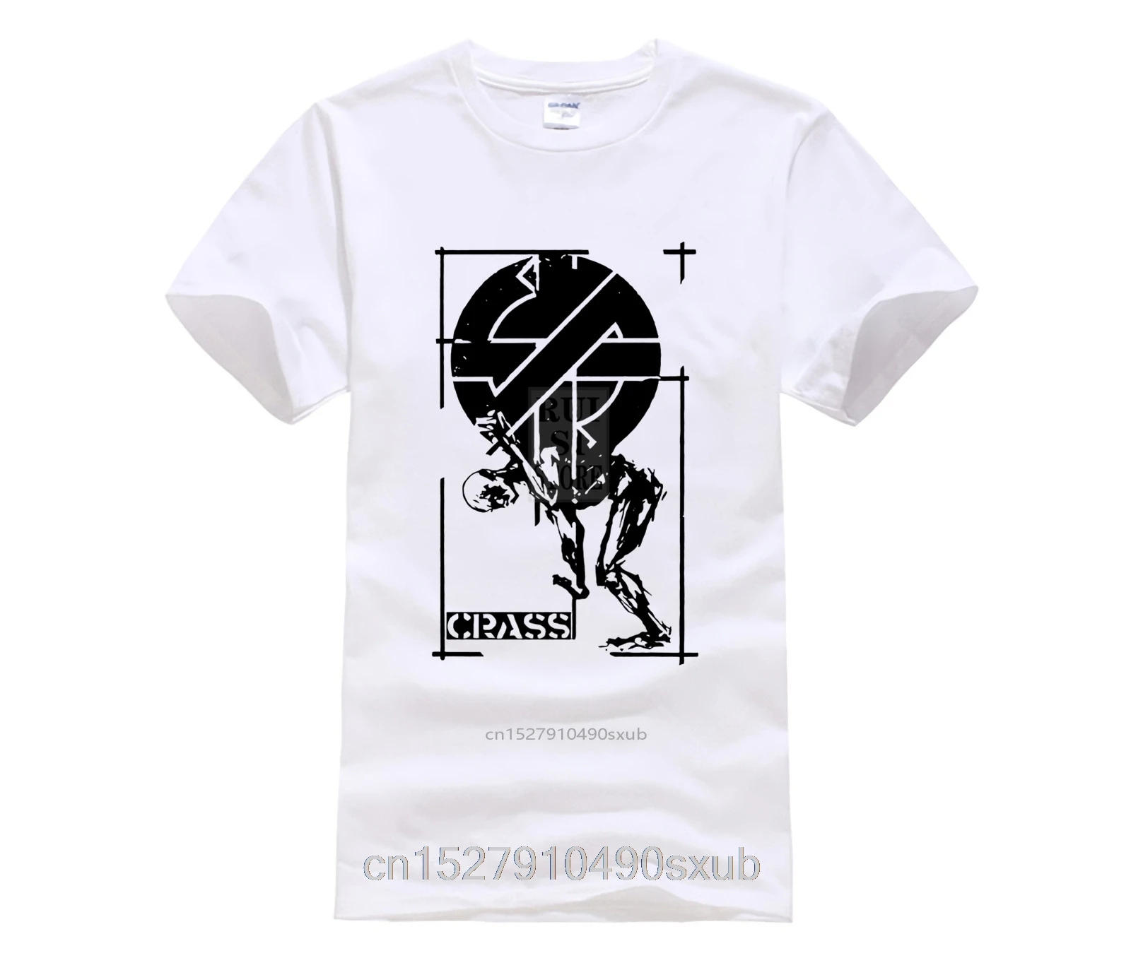 Crass панк анархия британская улица граффити ретро Мужская футболка Забавный