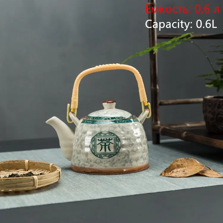 Керамический чайник, кухонный вареный чай, керамический чайник, фарфоровый чайник, много цветов на выбор - Цвет: as picture color