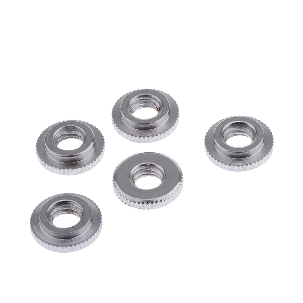 

Pack of 5 Steel Bass Drum Leg Feet Nut Hardware Replacement