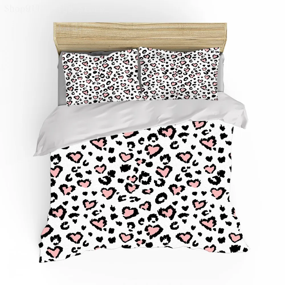 

Multi-Color Leopard Print Pictures3-Piece ,Leopard Print Duvet Cover queen, Super Texture Multi-size Beding