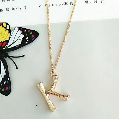26 буквенная вешалка ketting gouden hamer metaal A-Z eerste minimalistische mode вешалка Twist ketting sieraden