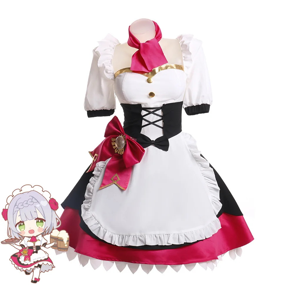

Оригинальный официальный костюм Кофейни God Cos, костюм горничной Noelle для косплея, полный женский комплект