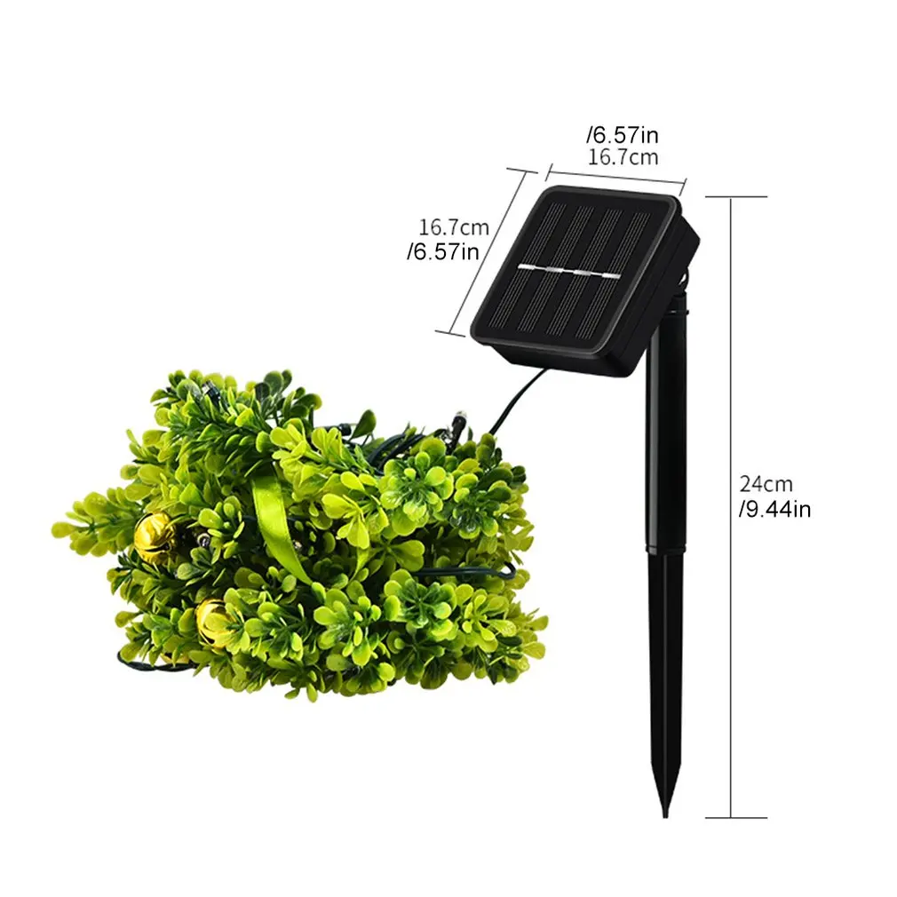 

Outdoor Solar Wreath 24Led Color Light String Wedding Decoration Light Wreath Ground Insert Solar Light String