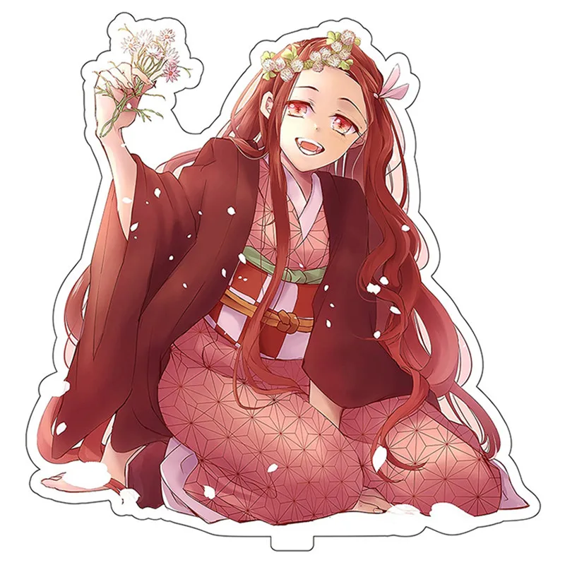 Цвет: желтый Аниме Demon Slayer косплей реквизит бренд станция Kimetsu No Yaiba Kamado Tanjirou Kamado Nezuko акриловая станция брендовый орнамент - Цвет: Цвет: желтый