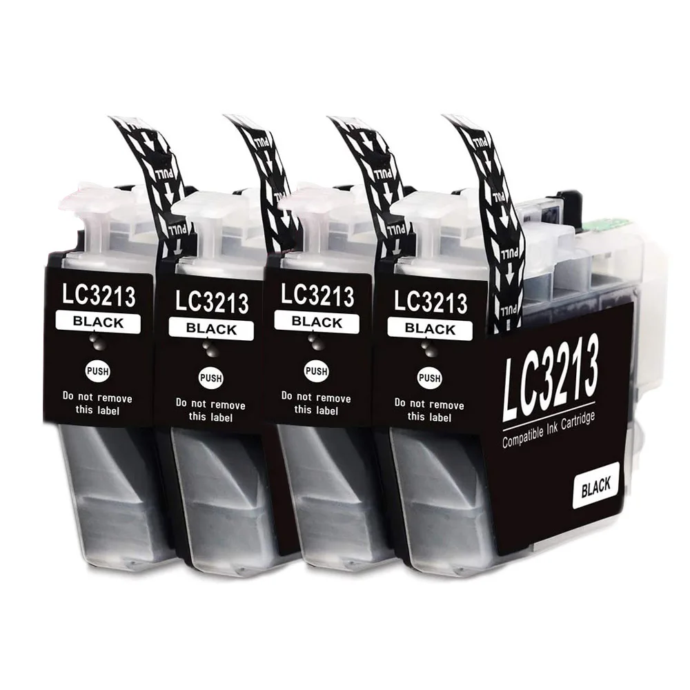 Cartucho de tinta совместимый 4BK LC3213 para Brother DCP J572DW / J772DW J774DW MFC J491DW J497DW J890DW J895DW|Чернильные