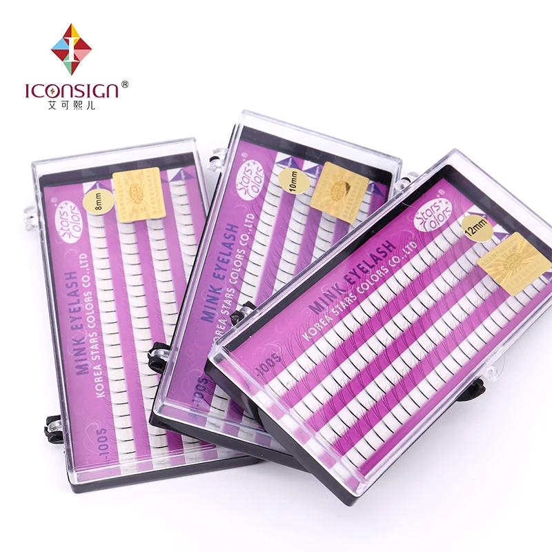 3D посаженные искусственные норковые ресницы ручной работы накладные для