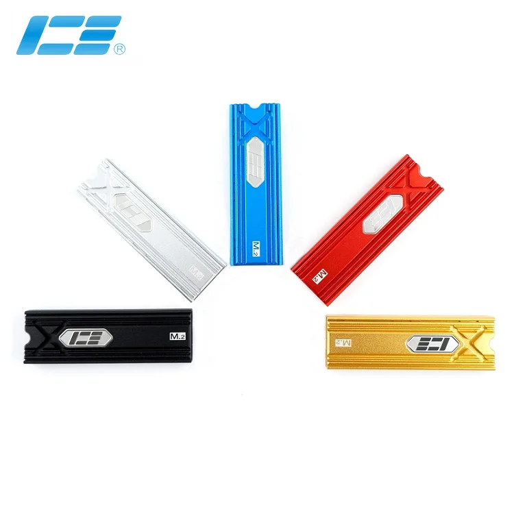 Жесткий диск IceManCooler M.2 радиатор SSD черный серебристый красный золотой синий