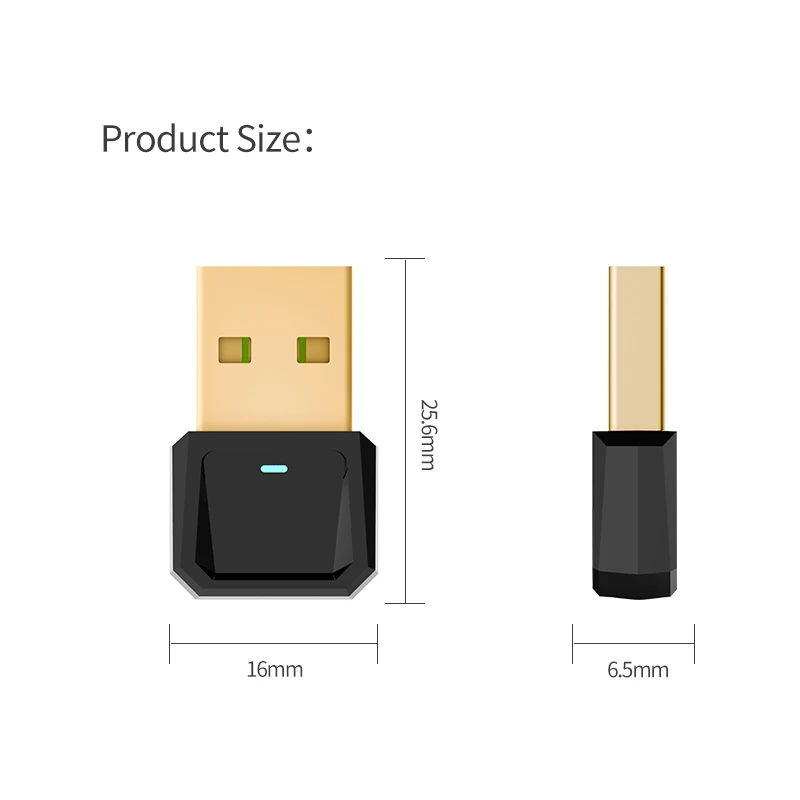 Беспроводной usb адаптер Bluetooth 5 0 для компьютера ноутбука мини ключ Blueooth мыши