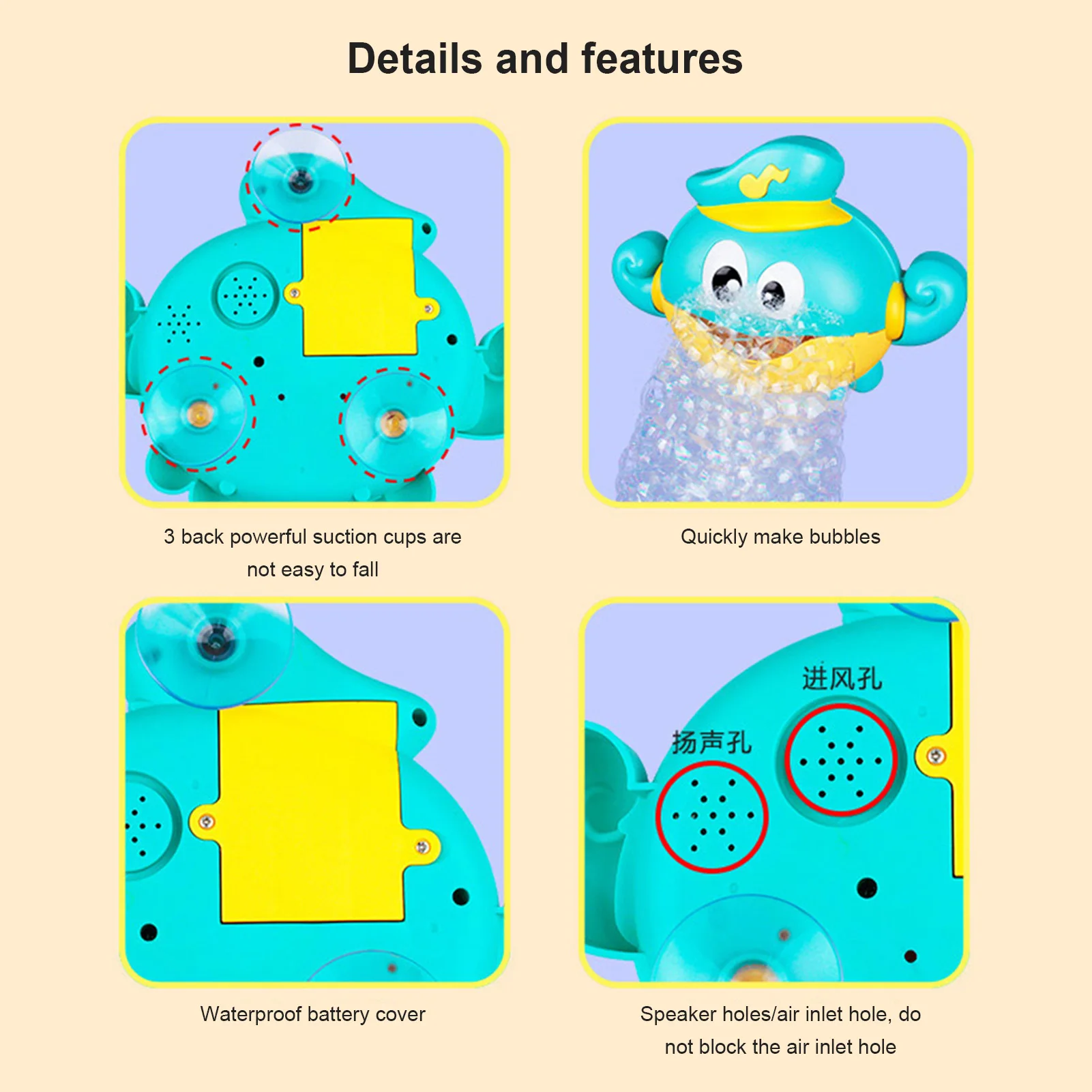 

Детский автоматический пистолет для пузырей, игрушки, летняя машина для мыльных пузырей с водой, электрическая машина для пузырей осьминог...