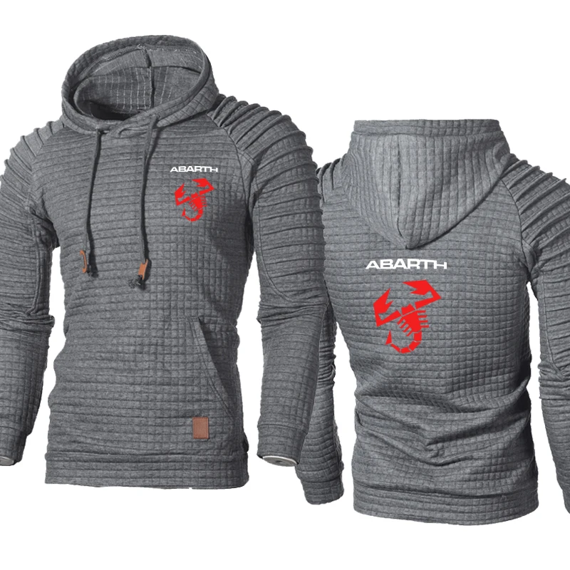 

2021 NEW Casual Trend hoodies Abarth Car Logo Printing Spring Autumn Men Sweatshirt Cotton High Quality Male clothes