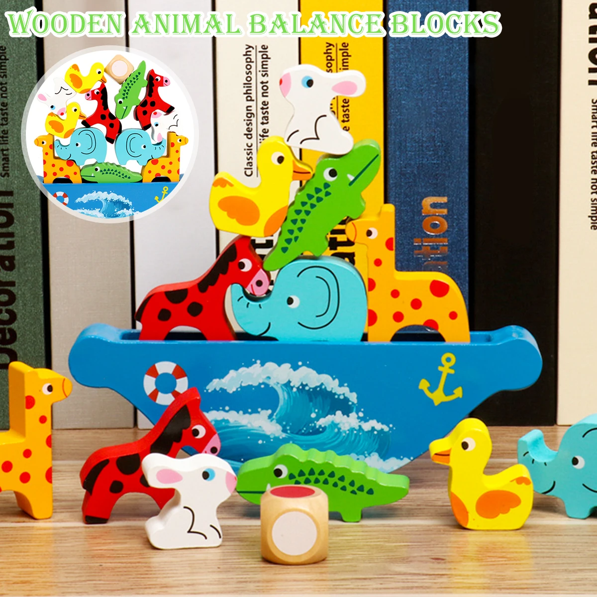 

Animals Balance Building Block Set Marine Animals Balance Building Blocks Stacking Puzzles Educational Toys Gifts for Kids