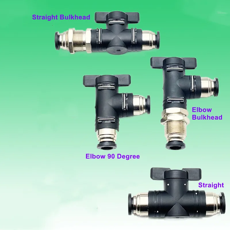 Встраиваемый пневматический клапан с наружным диаметром 4 6 8 10 12 16 мм прямое