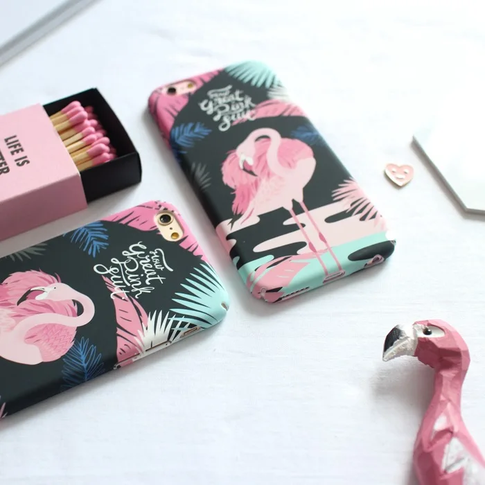 Summer Jungle Flamingo All Pack Hard Shell Thin Phone Case for iPhone Xs MAX XR 6.1&quot 8 7 Plus Shock Proof |