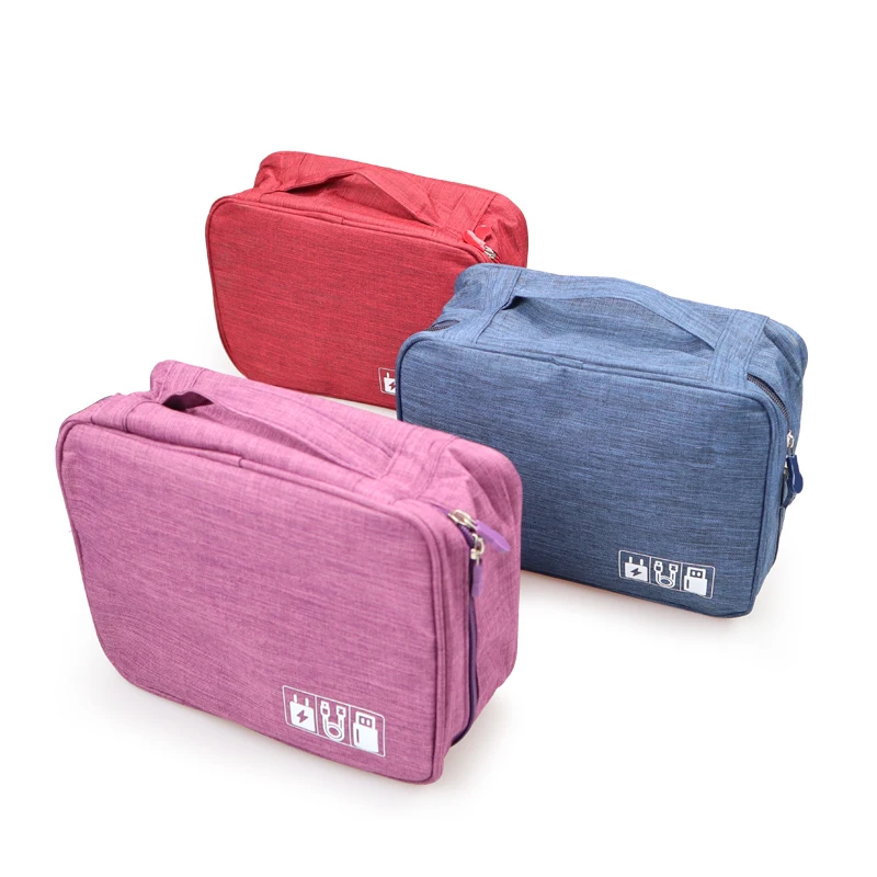 

Travel Cable Bag Portable Digital USB Gadget Organizer Charger Wires Cosmetic Zipper Storage Pouch kit Case Accessories Supplies