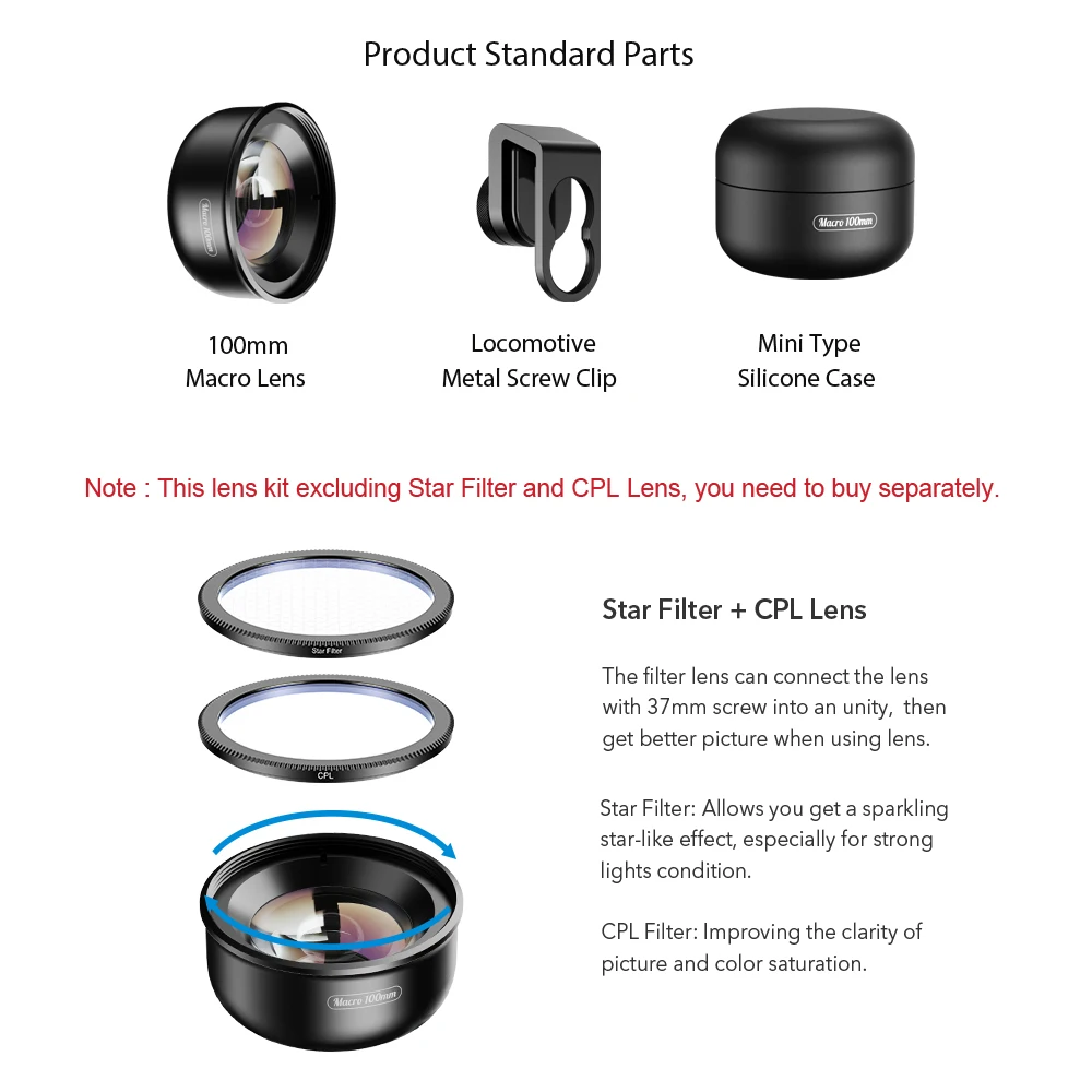 camera phone lens 100mm macro lens 4k hd super macro lensescplstar filter for iphonex xs max samsung s9 all smartphone free global shipping