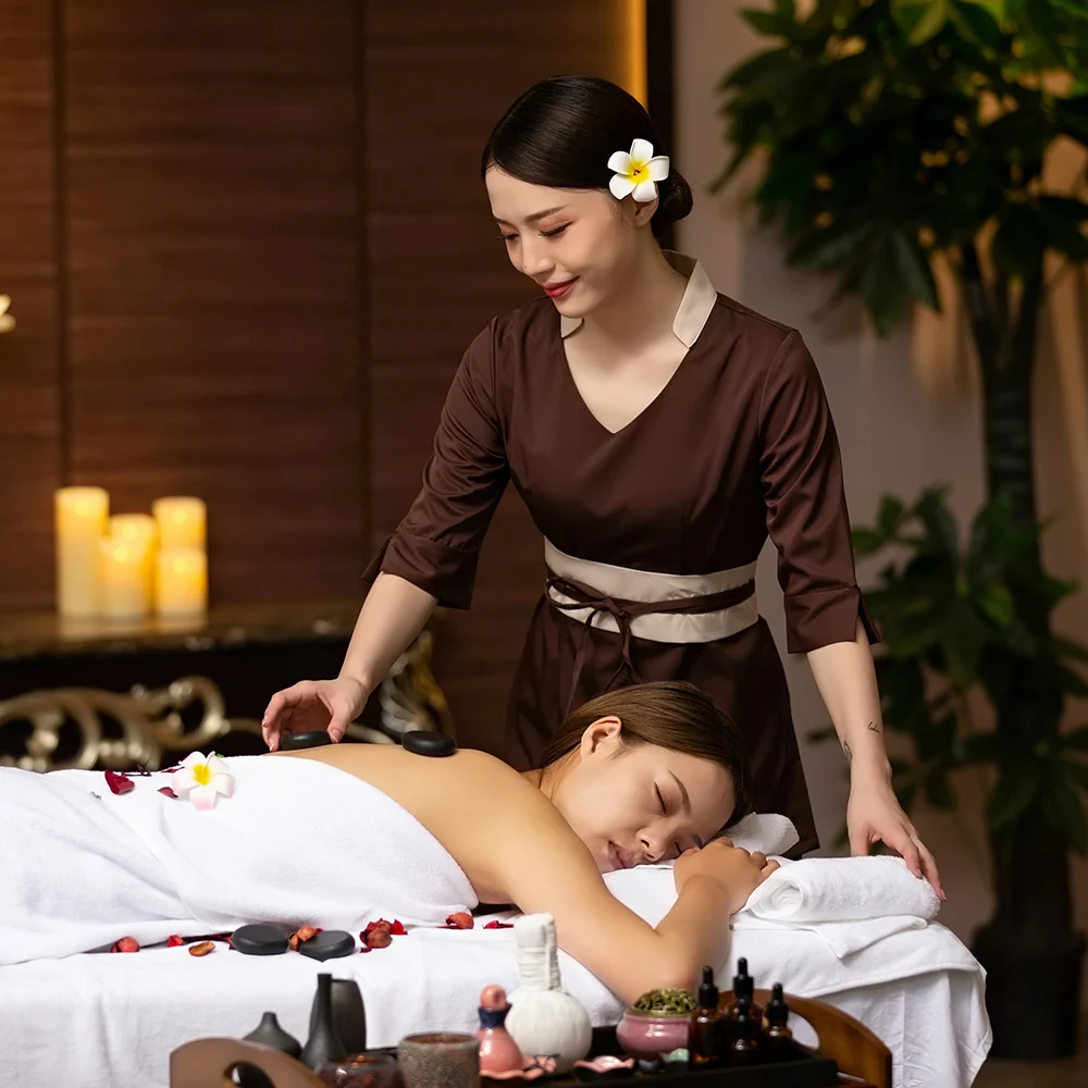 

2021 high quality new autumn winter comfort clothes women beautician work suit professional sauna foot bath clothes spa uniform