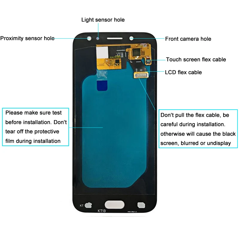 ЖК-дисплей Amoled + цифровой преобразователь сенсорного экрана в сборе для Samsung Galaxy J5