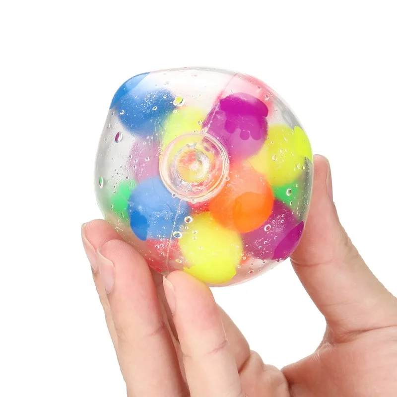 

Squeeze Ball Toy Anti Stress Face Reliever Colorful Ball Non-toxic Color Sensory Toy Decompression Fidget Toys for Kids/Adults