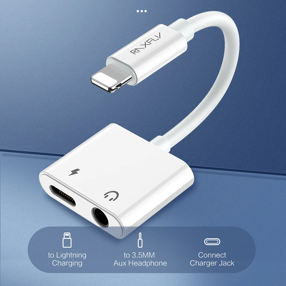 Адаптер RAXFLY 2 в 1 для Apple iPhone 11 PRO XS MAX IOS зарядка 3 5 мм разъем адаптер наушников Aux