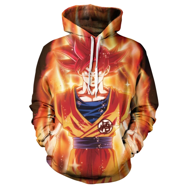 

2021 new Super Goku 3D printed hoodie thick hooded jacket men's women's Harajuku style unisex jacket hoodie tops fashion clothin