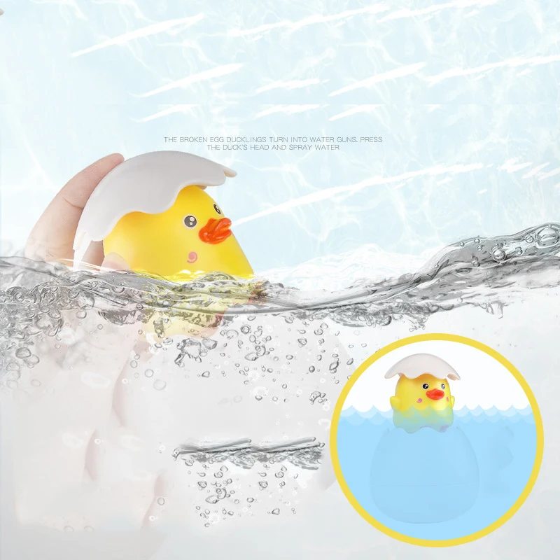 Детские игрушки для ванной Милая желтая утка водное колесо игрушечные Пингвины