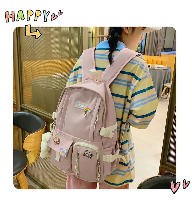 

2021 Large Capacity.Anti-theft. Waterproof. Many Outer Bags.Fashionable Ladies Backpack