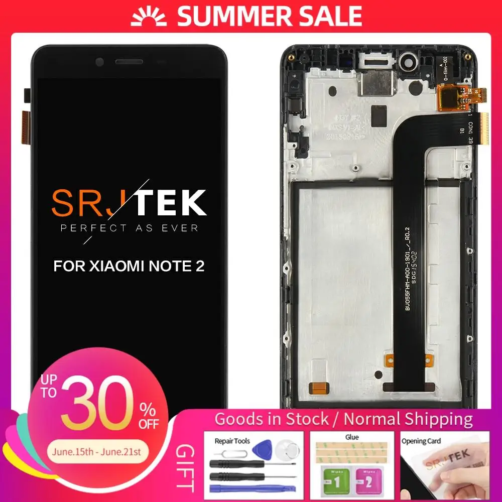 Для XIAOMI Redmi Note 2 дисплей сенсорный экран дигитайзер сборка замена без битых