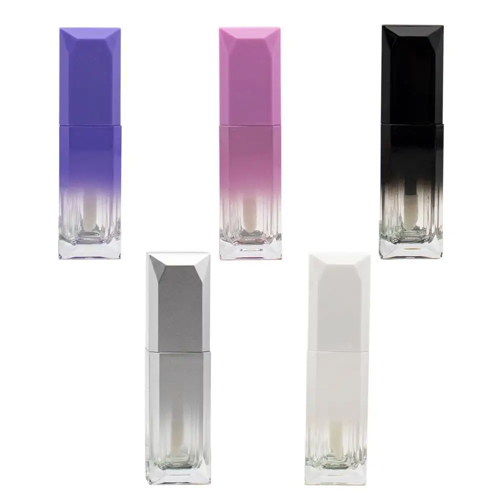 

Wholesale Empty Lip Gloss Tubes In Bulk Customized Logo Available Pink Black DIY Liquid Lipstick Lipgloss Tube