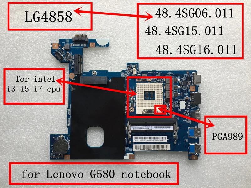 Новые Бэмби основная плата Материнская плата для Lenovo G700 Материнская плата ноутбука HM76 PGA 988(для intel i3 i5 i7 Процессор) тест нормально