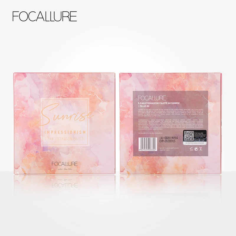 Палетка теней для век focalsunrise 9 цветов блестящие матовые пигментные тени макияж