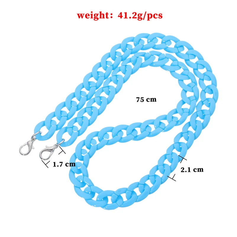 

Acrylic Material 70cm Multiple Colors Unisex Fashion Sunglasses Chain Non-Slip Anti-Lost 2021 Summer Hot Sale Wholesale