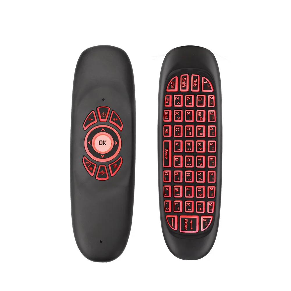 C120 2,4 ГГц Беспроводная Fly Air mouse Русский Английский C120 перезаряжаемая клавиатура гироскоп пульт дистанционного управления для android tv BOX
