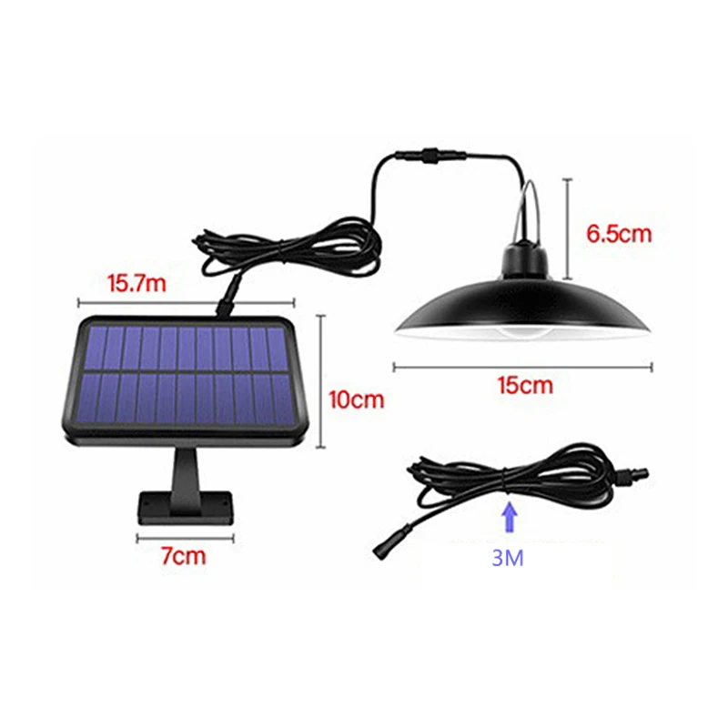 Solar Light Waterproof Remote Control Emergency Light Outdoor/Indoor Camping Terrace Garden Household Garden Chandelier