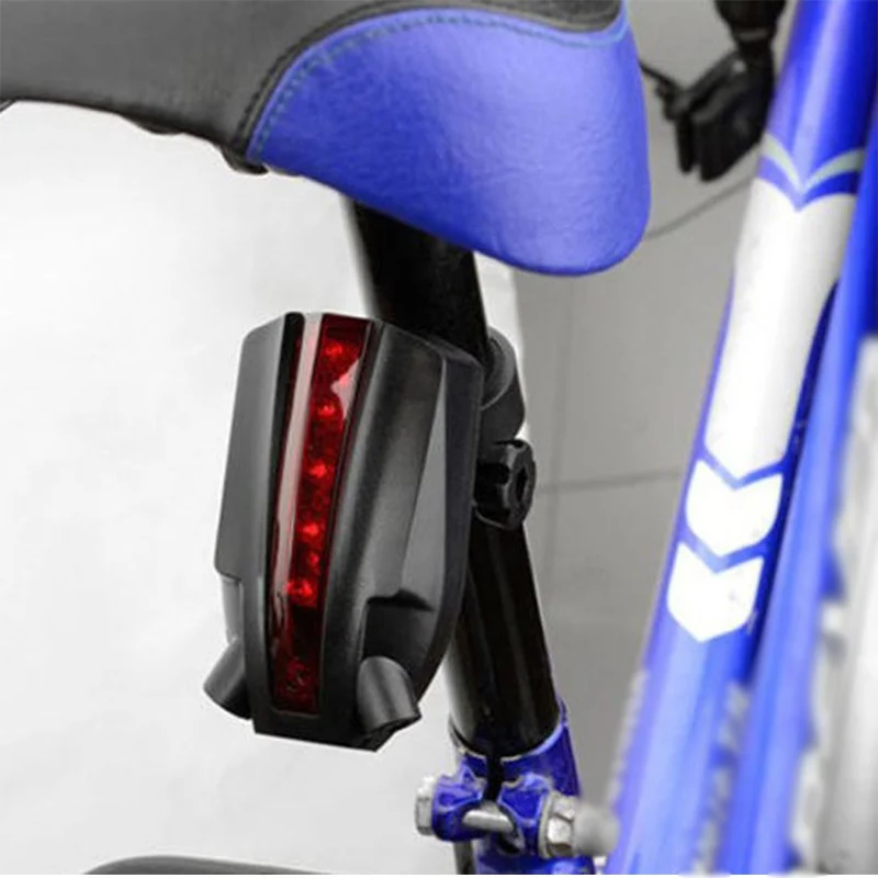 2 Laser+5 Led Rear Bike Bicycle Tail Light Beam Safety Warning Red Lamp Cycling Taillight Mtb Road Au4 | Спорт и развлечения
