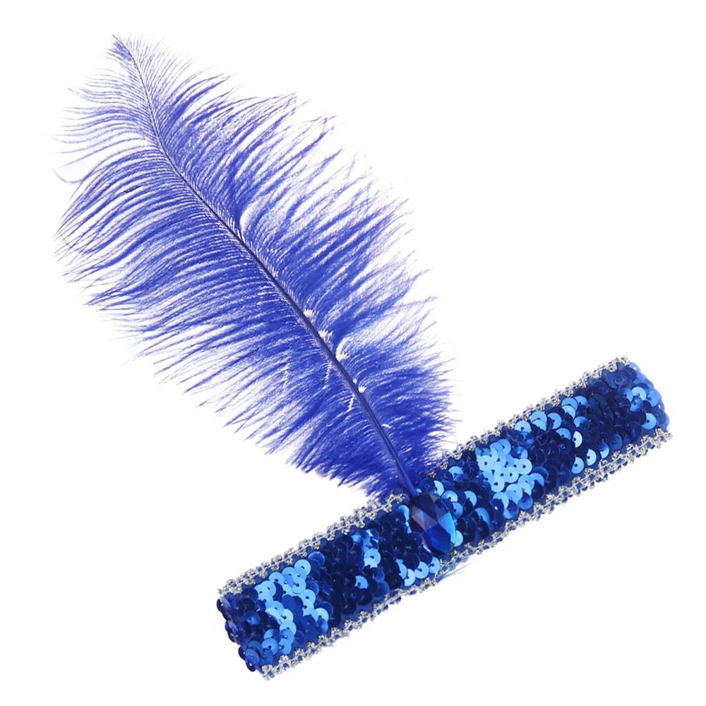 Женский аксессуар для волос "Винтажная перьевая повязка на вечеринку"