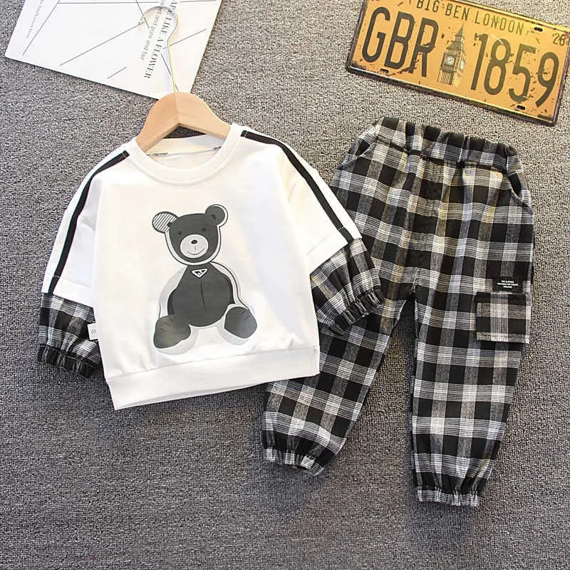 

Boys Clothing Sets Spring Autumn Children Casual Cotton Coat Pants 2pcs Tracksuits For Baby Boy Kids Cute Sports Suits Toddler 4
