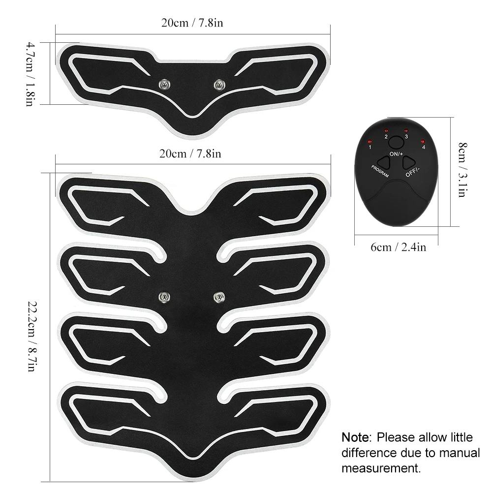 

Abdominal Muscle Trainer Arm Pad Exercise EMS Stimulation Training Muscle Stimulator Gear Body Massager Fitness Gym Equipment