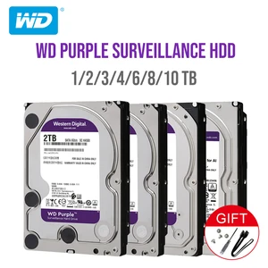 Western Digital Purple HDD для наблюдения 1 ТБ 2 ТБ 3 ТБ 4 ТБ 6 ТБ 8 ТБ SATA 6,0 ГБсек. 3,5 