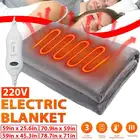 Зимнее одеяло 150x115 см 110 В220 В, фланелевое одеяло с двойным подогревом для тела, безопасное электрическое одеяло с подогревом, утолщенный Электрический коврик
