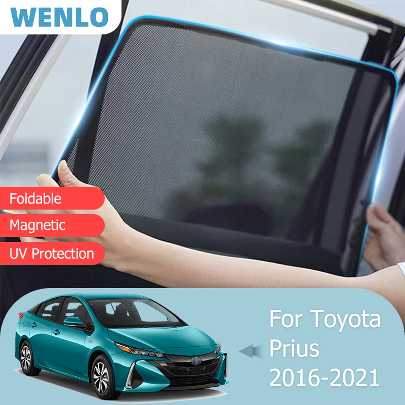 Для Toyota Prius 2016-2021 переднее лобовое стекло автомобильный солнцезащитный козырек для боковых окон солнцезащитный козырек Магнитный козырек А...