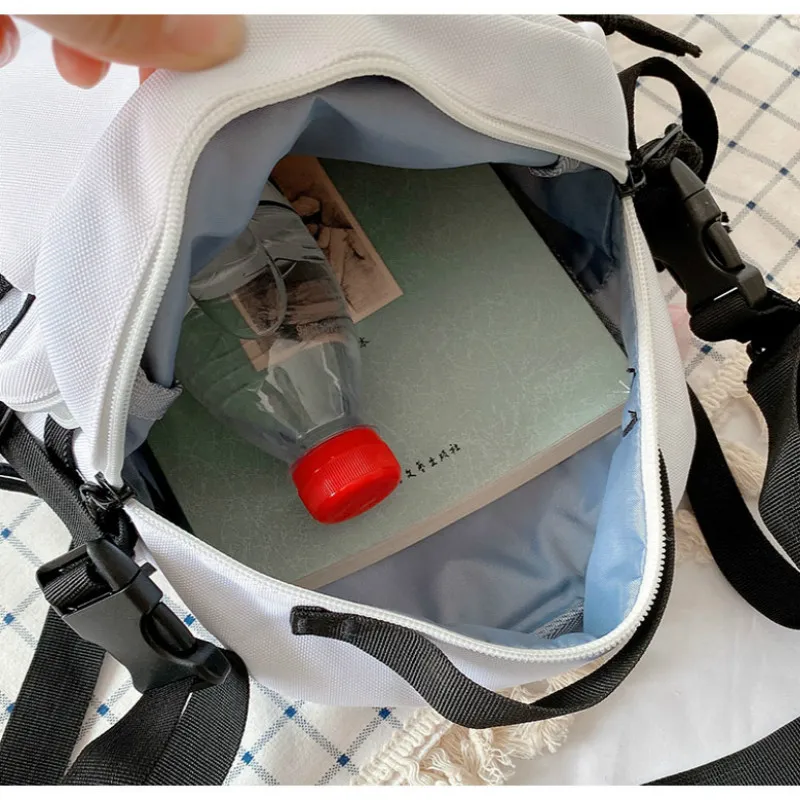 japanese solid color crossbody bag women tooling style shoulder bag female street bag 2020 new trendy ladies luxury fashion free global shipping