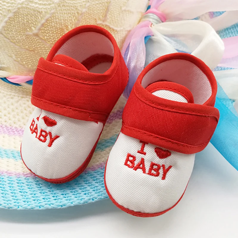 2019 новая детская обувь для первых шагов простая милая с вышивкой буквенным