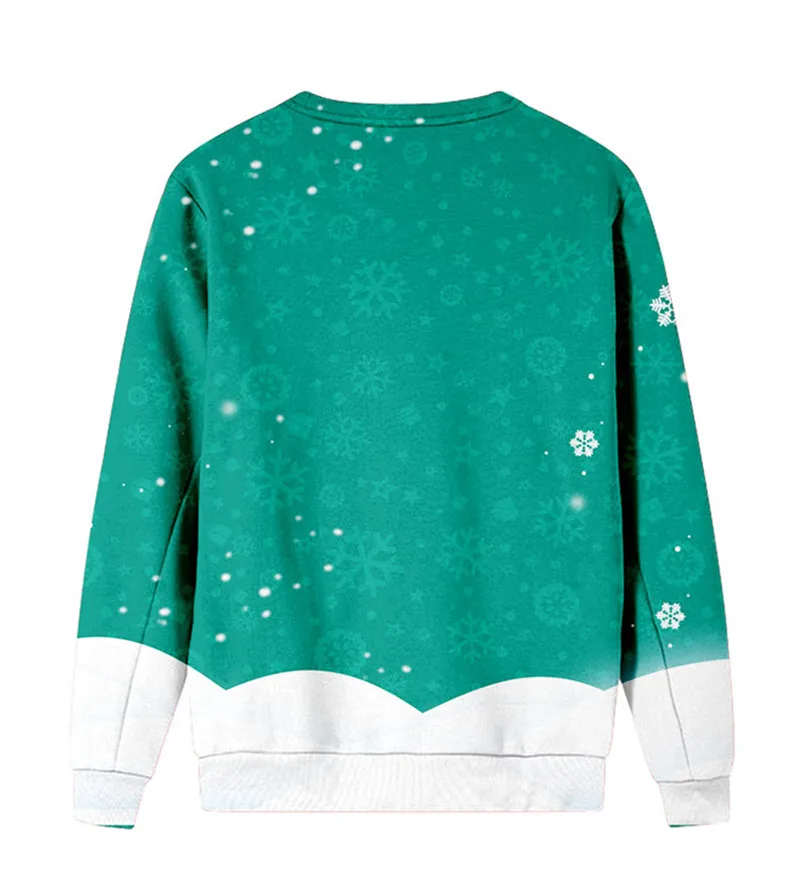 3D Novelty Ugly Christmas Sweater Holiday Party Men Women Autumn Winter Hoodie Sweatshirt Pullover Sweaters Jumpers Tops