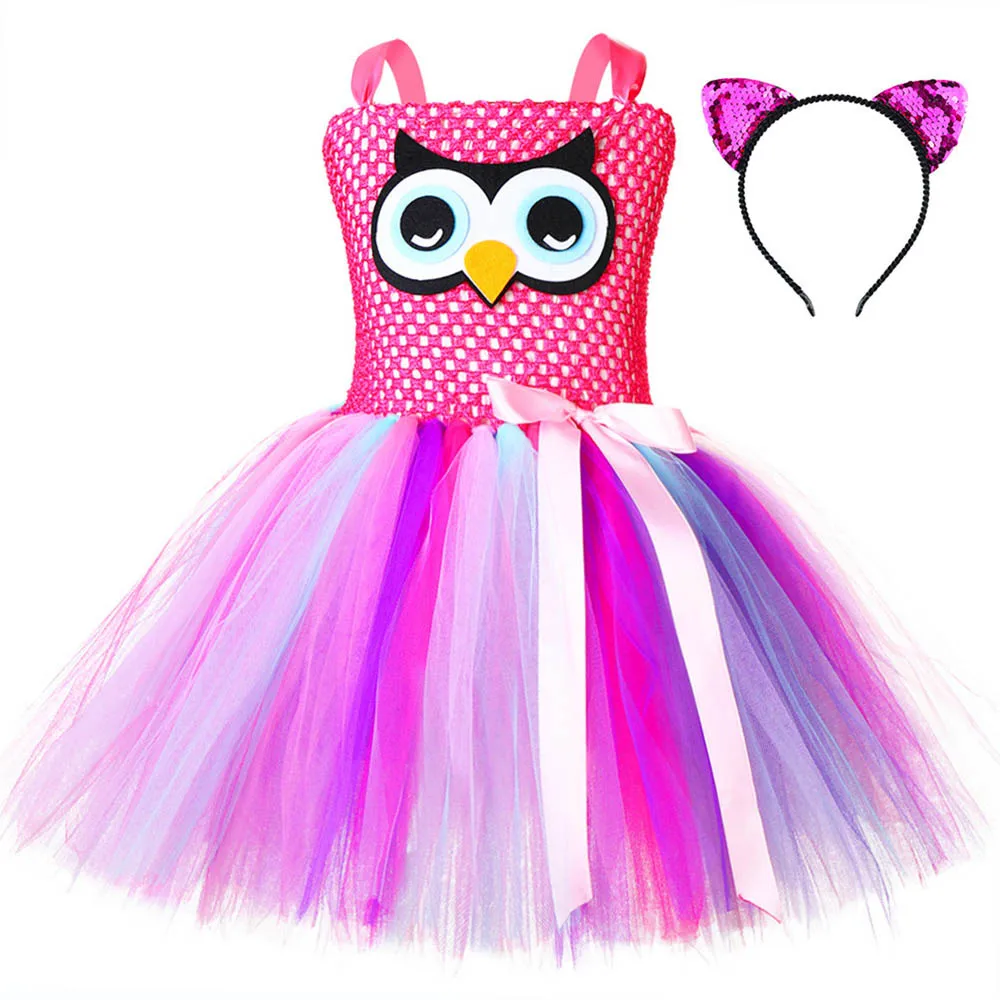 Штаны для девочек с рождественским рисунком совы плотное платье-пачка милый